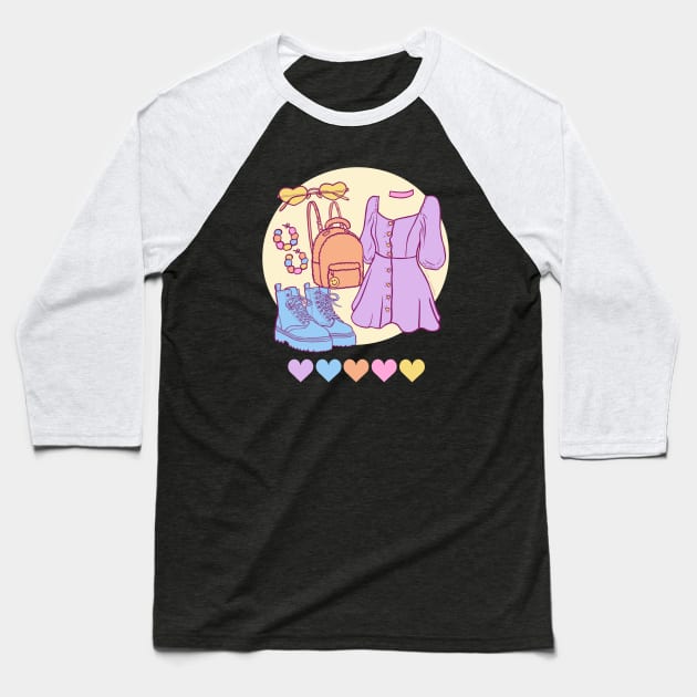 Aesthetic Baseball T-Shirt by @isedrawing